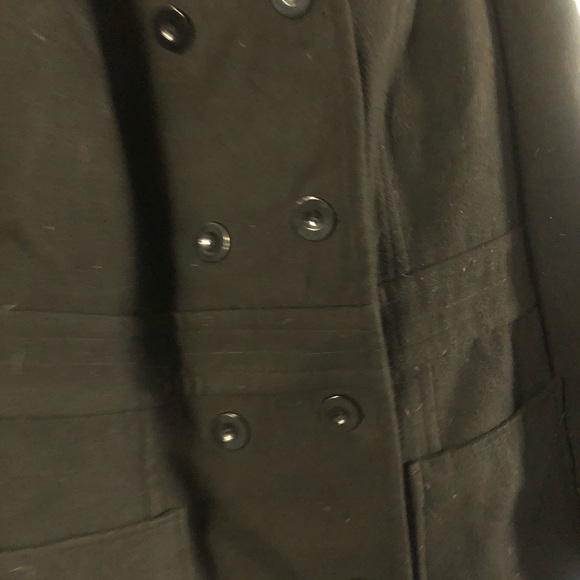 Plus sized Torrid heavy black pea coat - Picture 3 of 4